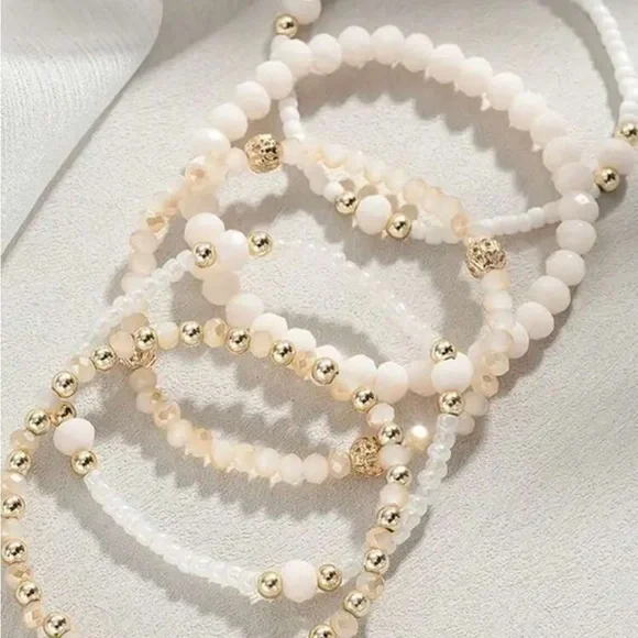 5 Piece Beaded Bracelet Set — Kate Spade Crossbody w/ Cardholder Opportunity NWT - Picture 3 of 4